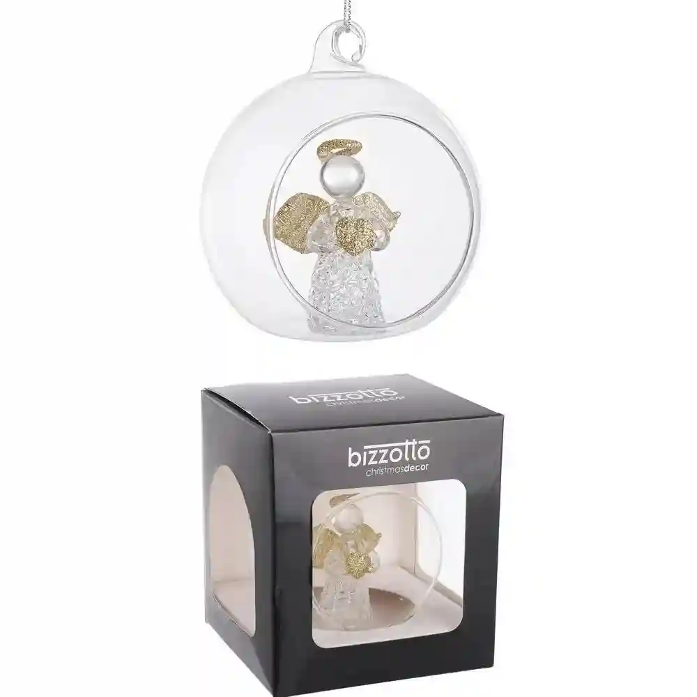 SFERA APERTA VETRO ANGELO CUORE